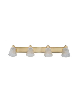 Gatsby 4 Light Bathroom Ceiling Light Satin Brass IP44-1