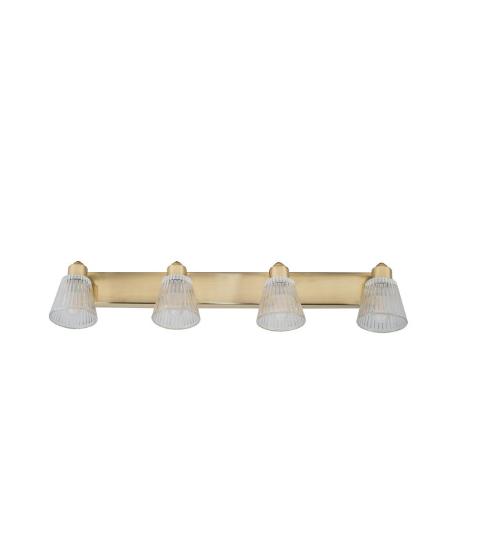 Gatsby 4 Light Bathroom Ceiling Light Satin Brass IP44-1