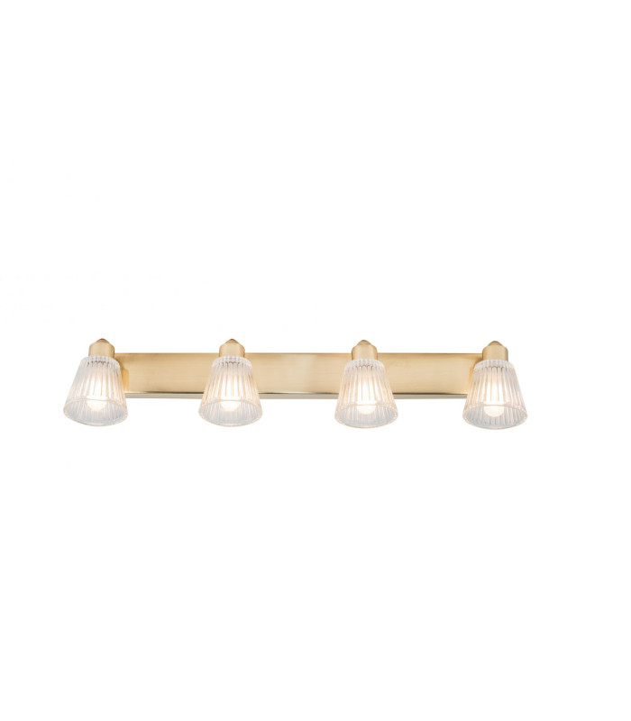 Gatsby 4 Light Bathroom Ceiling Light Satin Brass IP44-4