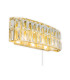 Haley 3 Light Bathroom Wall Light Pull Cord Satin Brass IP44-3