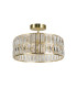 Haley 6 Light Bathroom Crystal Satin Brass IP44-1