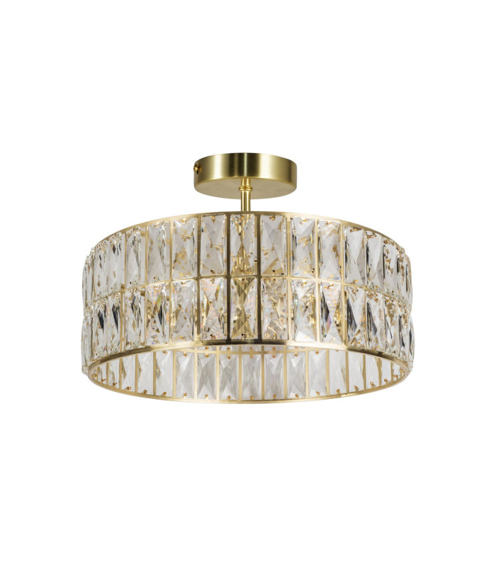 Haley 6 Light Bathroom Crystal Satin Brass IP44-1
