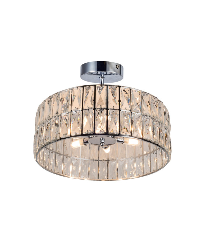 Haley 6 Light Bathroom Crystal Polished Chrome IP44-3