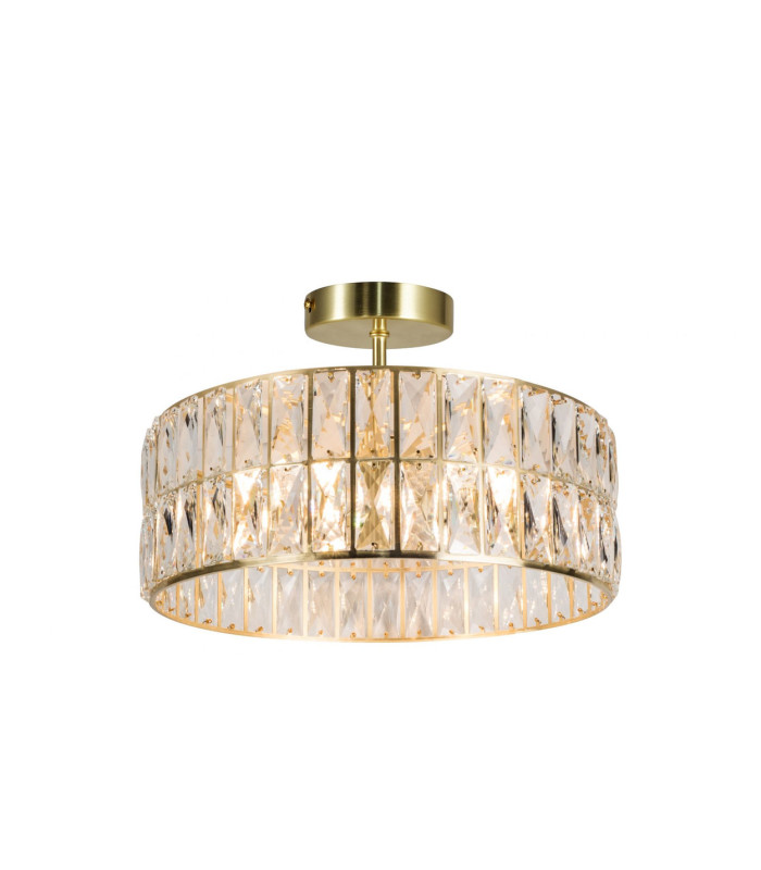 Haley 6 Light Bathroom Crystal Satin Brass IP44-3