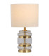 Hartley Table Lamp with Shade Satin Brass