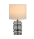 Hartley Table Lamp with Shade Satin Chrome
