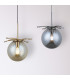 Harvey Pendant Ceiling Light Brushed Chrome Black-2