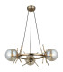 Harvey 3 Light Pendant Ceiling Light Satin Brass-1