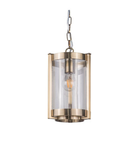 Hudson Single Pendant Ceiling Light Antique Brass-1