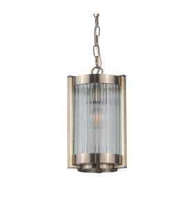 Hudson Single Pendant Ceiling Light Antique Brass-2