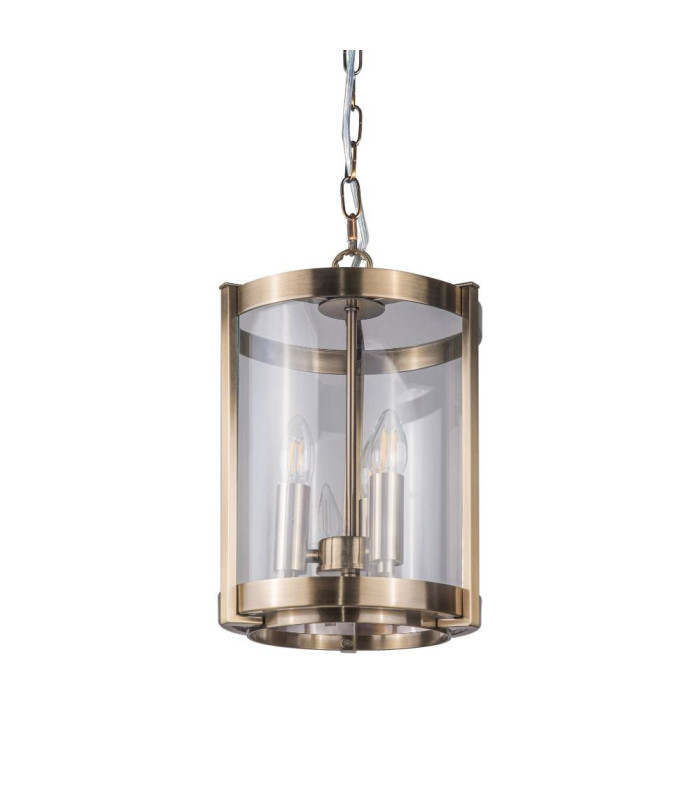 Hudson Single Pendant Ceiling Light Antique Brass-1