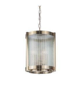 Hudson Single Pendant Ceiling Light Antique Brass-2