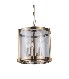 Hudson Single Pendant Ceiling Light Antique Brass-1