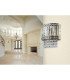 ISLA 3 Light Wall Light with Crystal Antique Brass-2