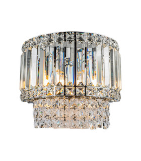 ISLA 3 Light Wall Light with Crystal Polished Chrome-1