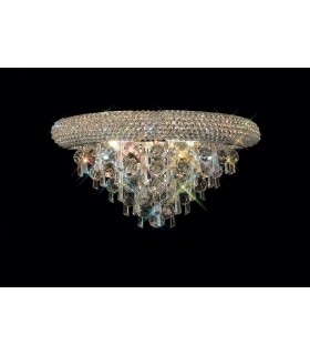 Wall Lamp Medium 3 Light Polished Chrome, Crystal - 2