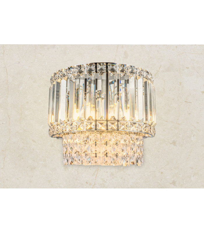 ISLA 3 Light Wall Light with Crystal Polished Chrome-2