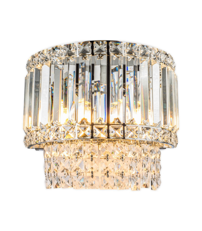 ISLA 3 Light Wall Light with Crystal Polished Chrome-3