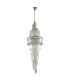 ISLA 19 Light Crystal Light Antique Brass
