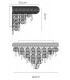 Wall Lamp Medium 3 Light Polished Chrome, Crystal - 3