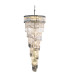ISLA 21 Light with Crystal Pendant Ceiling Light Antique Brass-3