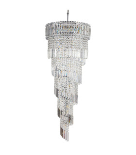 ISLA 21 Light with Crystal Pendant Ceiling Light Polished Chrome-1