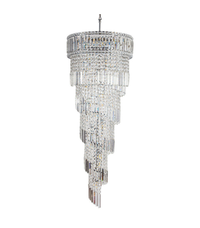 ISLA 21 Light with Crystal Pendant Ceiling Light Polished Chrome-1