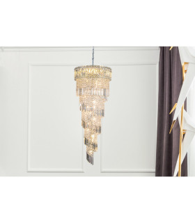 ISLA 21 Light with Crystal Pendant Ceiling Light Polished Chrome-2