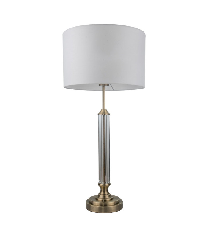 Julie Crystal Table Lamp Antique Brass-1