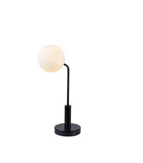 Lando Table Light with Opal Ball Matt Black-1