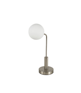 Lando Table Light with Opal Ball Satin Chrome-2