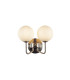 Lando Wall Light with Opal Ball Satin Chrome-1