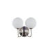 Lando Wall Light with Opal Ball Satin Chrome-2