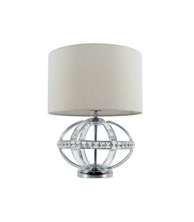 Laura Crystal Table Lamp Polished Chrome-1
