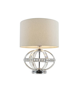 Laura Crystal Table Lamp Polished Chrome-3