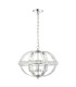 Laura 3 Light Oval Pendant Ceiling Light Polished Chrome-1