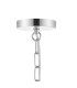 Laura 5 Light Oval Pendant Ceiling Light Polished Chrome-2