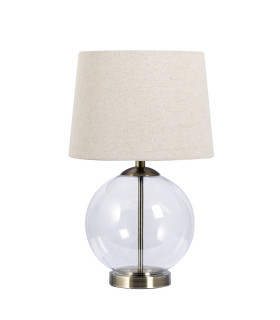 Lewis Table Lamp with Shade Antique Brass-1