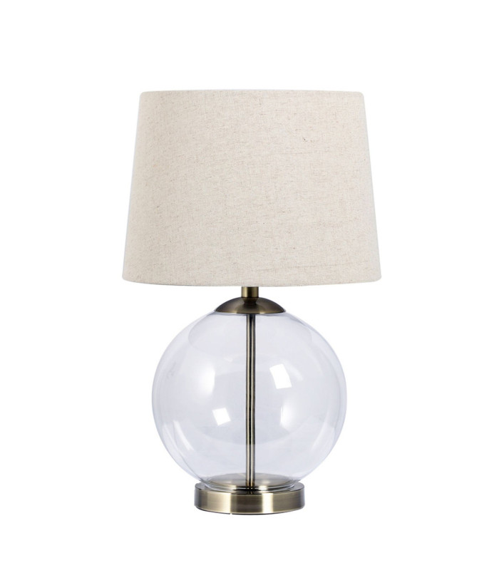 Lewis Table Lamp with Shade Antique Brass-1