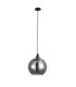 Lewis Medium Glass Ball Pendant Ceiling Light Matt Black-1