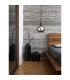 Lewis Small Glass Ball Pendant Ceiling Light Matt Black-2