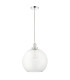 Lewis Medium Glass Ball Pendant Ceiling Light Polished Chrome