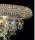 Wall Lamp Medium 3 Light Polished Chrome, Crystal - 10