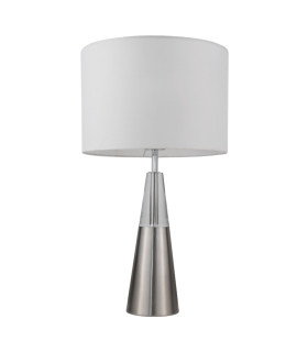 Lola Crystal Table Lamp Satin Chrome-1