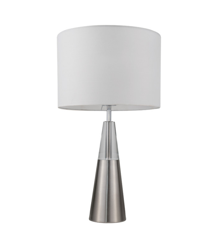 Lola Crystal Table Lamp Satin Chrome-1