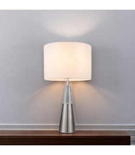 Lola Crystal Table Lamp Satin Chrome-2
