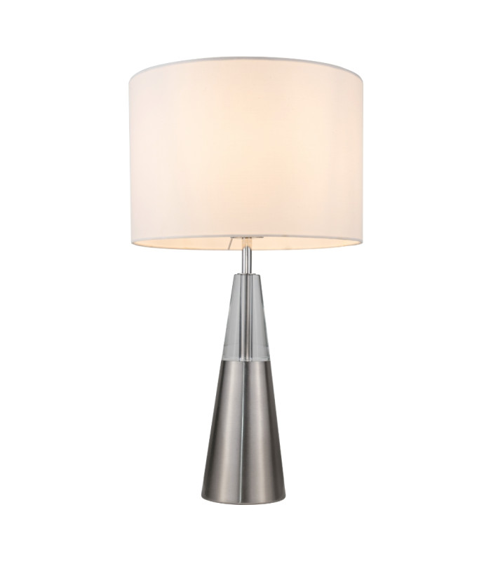 Lola Crystal Table Lamp Satin Chrome-3