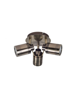 Luxo 3 Light Cluster Spotlight Antique Brass-1