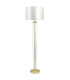 Malone Floor Lamp with Shade Satin Brass