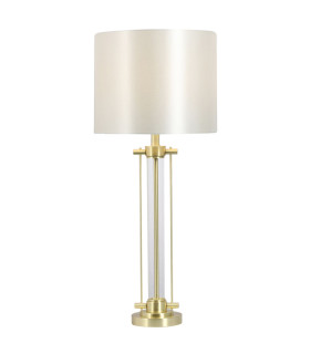Malone Table Lamp with Shade Satin Brass